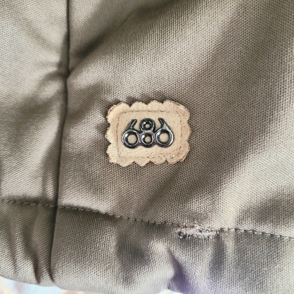 686 Khaki Olive Green Snowboarding Skiing Outdoor Jacket - Picture 13 of 14